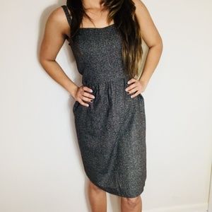 Slip Dress Ann Taylor Dark Gray